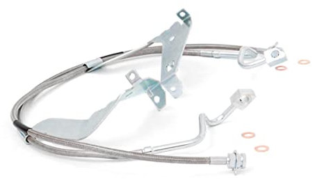 Rough Country Edelstahl-Bremsleitungen vorne für Ford Super Duty 2008–2015 – 89710