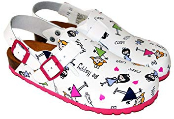 CALZAME Care Zueco de fácil Cuidado con Estampado Enfermera.