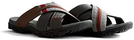 Travelin' Solsvik Slipper - Herren - Rutsche - Außen - PU-Leder - Grau - 42