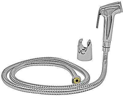 Trade Shop Traesio Duschkopf, mit Druckknopf, 1.2 m