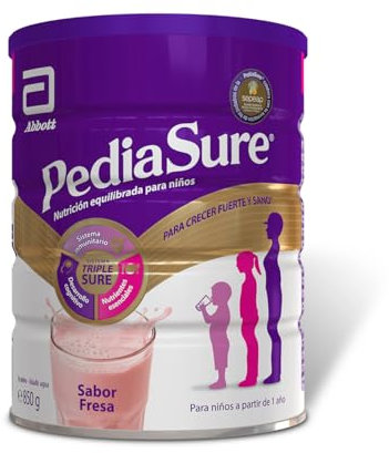 PediaSure Complemento Alimenticio Para Niños, Sabor, Con Proteínas, Vitaminas Y Minerales, Fresa, 850 Gramo