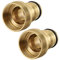 sourcing map Garden Hose Quick Connect Brass Water Hose Fitting Connectors M22x1 Female & M24x1 Male Threaded Adapter 2pcs