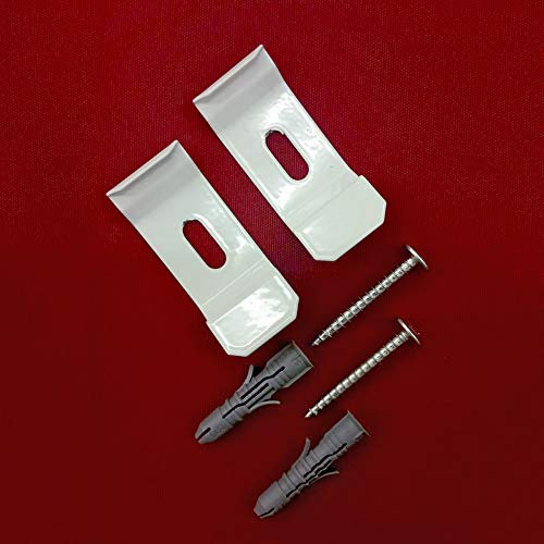 8 Stück Duo Doppelrollo Wandträger und Deckenträger Träger Metall für Wandmontage und Deckenmontage - UNIVERSAL