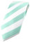TigerTie Designer Krawatte in mint weiss gestreift