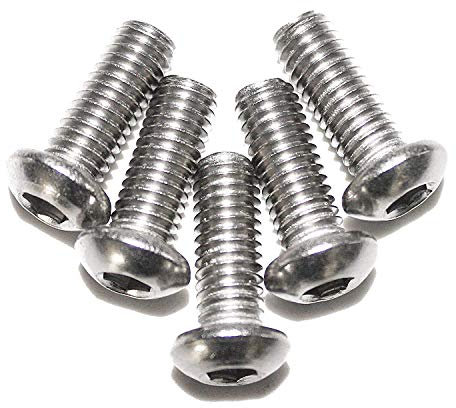 25 Stück M6 x 8 ISO 7380 MASCHINENSCHRAUBE HALBRUNDKOPF ISK, EDELSTAHL A2