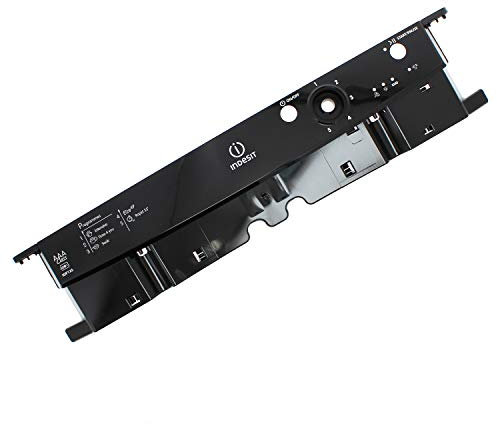 sparefixd Console Control Fascia Panel Black for Indesit Dishwasher C00279195