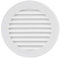 Steinberg14 White 100mm Air Vent Cover with Insect Mesh - 4 inch Round Air Vent Covers for Walls and Ceilings - Air Vents for Interior Walls - Plastic Ventilation Grille