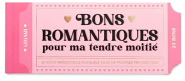 LEGAMI - Notizbuch mit 24 romantischen Gutscheinen, Liebespaar, romantische Geschenkidee zum Valentinstag, Geburtstag, aus FSC®-Papier