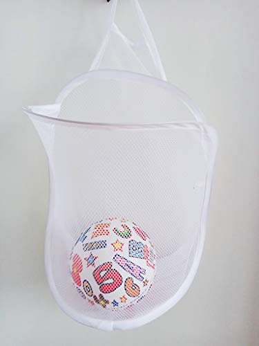 Heng happy Small Mesh Hanging Laundry Hamper Basket, Mesh Hamper, Wall Dirty Clothes basket