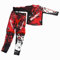 Completino per Mini Moto Cross da Bambino (Rosso, 10 Anni)