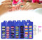 Nail Tips, 500pcs ABS Long Colored Nail Tips Acrylic Full Cover False Nails Manicure Tips Stickers with Case for Nail Salons and DIY Nail Art(46)