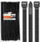 Oksdown 400 mm x 9,0 mm Collier de Serrage Plastique Noir Serre Câbles Longs Rilsan Ultra Solides Résistant aux UV Attache Câble Lot de 100 Pièces