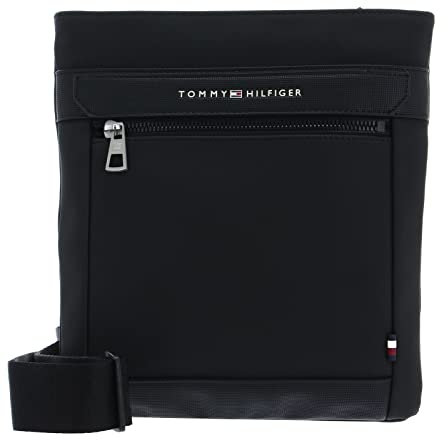Tommy Hilfiger Herren Umhängetasche TH Casual Crossover Klein, Schwarz (Black), Einheitsgröße