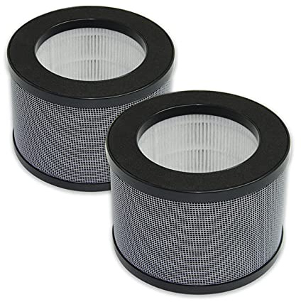 PUREBURG Replacement True HEPA Filters Compatible with isinlive vortex A5 Air Purifier,H13 3-Stage Filtration Activated carbon Air Clean Dust VOCs Odor,2-Pack