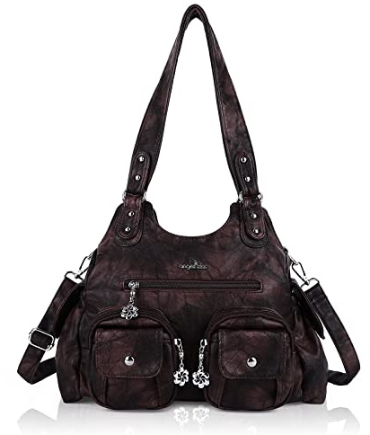 Angel Kiss Damen-Handtaschen, große Hobo-Tasche, weiches PU-Leder, Schultertasche für Damen