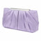 Jywmsc Bolso de noche de satén para mujer Elegante bolso de mano de noche plisado de satén para mujer Bolso de boda de plata