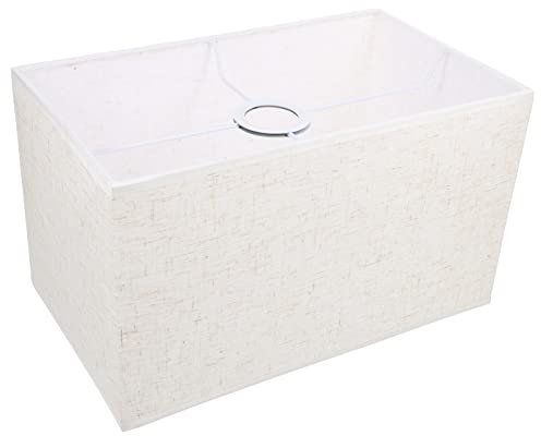OSALADI Elegante Pantalla De Lámpara Rectangular De Color Crema Para Decoración Del Hogar Resistente Y Duradera Para Sala De Estar Y Estudio