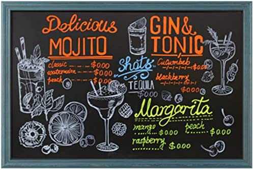 EPANO Kreidetafeln Hängende Kreidetafel mit Retro-Rahmen, Kreidetafel-Schild kleine Tafel Schreibtafel Klasse Schreibtafel (Farbe: C, Größe: 30 x 45 cm)