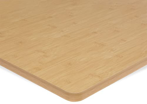 ESMART Germany TPL-126BA stabile Schreib-Tisch-Platte aus MDF [Größenauswahl] 120 x 60 x 2,5 cm - Bambus Dekor | Kratzfest, PVC-beschichtet, pflegeleicht, Bürotischplatte belastbar bis 120 kg