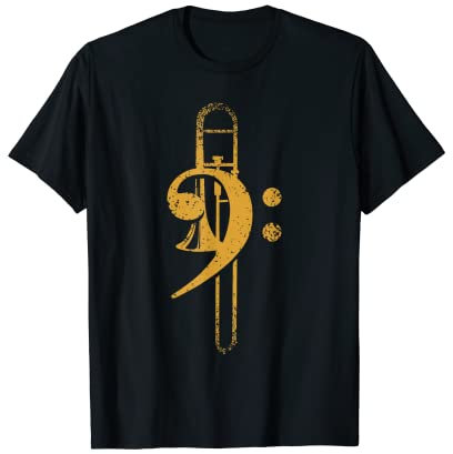 Posaunist Blasmusik Notenschlüssel Posaune T-Shirt