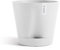 Ecopots Venice 2 Pot de fleurs avec irrigation Blanc Diamètre 30 cm Grand pot à plantes rond en plastique recyclé Cache-pot avec alimentation en eau moderne pour l'intérieur et l'extérieur Blanc