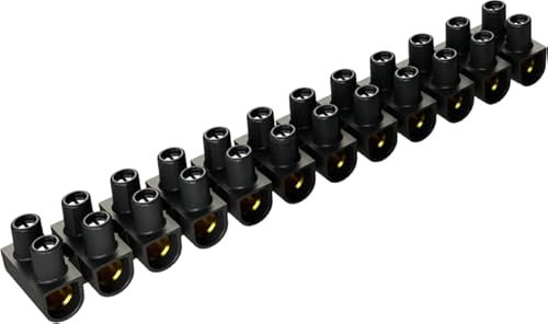 Regleta conexion 12 bornes 35mm² 125A 450VSOLERA RE35/10N Negro