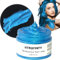 Temporäre Haarfarbe Blau,Bunter Haarwachs für Männer und Frauen,Natürliche Frisur Haartone Wachs,Haarfärbemittel Haare Wax für Party Cosplay Halloween 4,23 Unzen