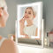 LuxeVue Vanity Mirror with Lights, Makeup Mirror with 3 Lighting Modes, Light Up Mirror with Touch Sensor, Detachable 15X Magnifying, USB Powered, Metal Frame, Rotatable, 14.5 – White