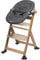 Bébé Confort Bebeconfort Timba Hochstuhl Baby, Timba Baby 2-in-1 Babywippe - Kinderhochstuhl Mitwachsend, 6 Monate - 10 Jahre, Naturholz + 2-in-1 Neugeborenenset für Timba, 0-6 Monate (bis 9 kg), Tinted Graphite