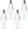 Pack de 4 Ampoules LED E27 Avec Détecteur de Mouvement : Lampe PIR 15W Blanc Froid 6500K, Capteur de Lumière, Économie d'Énergie Pour Couloir, Garage, Escaliers, Balcon
