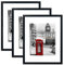 Scholar Tree Black Picture Frames 14x11 Inch 3 Pack, Picture Frame for Tabletop and Wall Mounting, Mount for Picture 8x10