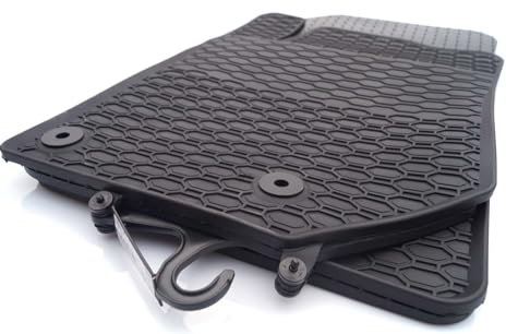 Gummimatten kompatibel mit Opel Corsa F Gummi Fußmatten (Geruchsneutral) Matten Original Qualität 4-teilig Set Schwarz