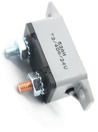 UPKOCH Manueller Rücksetzbare Sicherungsautomat 40A 24V Für Batterie Ladegeräte Audio Nutzfahrzeuge Und Marineanwendungen F3088 40A Sicherungsschalter Für PKW Und LKW
