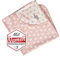 LALALO Kapuzenhandtuch Emmi Girl mit Namen Bestickt für Mädchen, Frottee Baby Badetuch Badehandtuch/Rosa Kinder-Badetuch mit Kapuze personalisiert (100x100, Rosa Herzen)