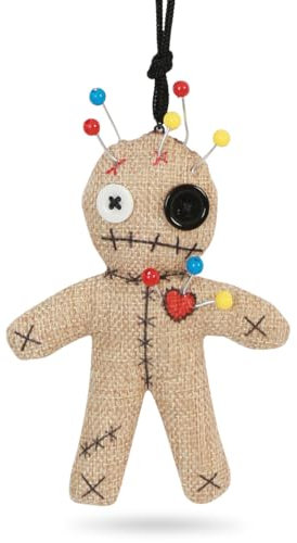 Kette Voodoopuppe für Karneval, Halloween, Event