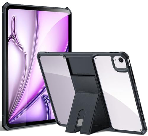 TECHGEAR Tough Case for Apple iPad Air 13 M3/M2 (2025/2024) Premium Slim Hybrid Tough Rugged Protective Bumper Case & Stand, Heavy Duty Protection with Clear Back