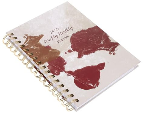 Lurrose Tragbarer Tagesplaner Mit Spiralbindung Multifunktionaler Organizer Für Schule Und Büro Notizbuch Zum Planen Und Organisieren Für Studenten Und Lehrer