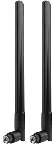 YILIANDUO Dualband WLAN MIMO Antenne 2.4GHz 5.8GHz 5dBi RP-SMA Stecker | WiFi Antenne für PC Motherboard Router Kamera WLAN Router PCI-E Netzwerkkarte 2er Pack