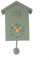 EpheyFIF Minimalistische Kuckucksuhr mit Pendel, zarte Kuckucksuhr, Vogelhaus, batteriebetrieben, Kuckuck-Wanduhr, Dekoration, leise und charmante Kuckucksuhr, Dekoration für Zuhause und Wohnzimmer