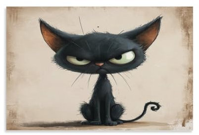 Persian Kat Poster;Wandbild Kunstdruck Wand-Dekorationen Mit Eindrucksvollen Farben 20x30inch(50x75cm)