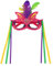 SRZYMJ Sonnenbrille Rave Doflamingo Brille,Rave Brille,Flammen Sonnenbrille,Festival ZubehöR,Party Brille,Brille Rave,Sonnenbrille Lustig Geeignet Für Frauen Und Männer,Rave Festival Brille Lila