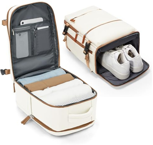 BJLFS Vakuum Ryggsäck Ryanair 40x30x20 Kvinnor Reseryggsäck Handbagage 40x30x20 Wizzair Vueling Under Sätet Bärbar Ryggsäck med Laptopfack 16 tum Män