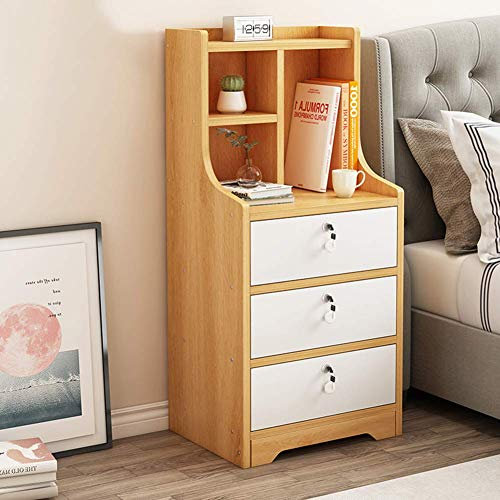 SJFJJKD Legno con 3 cassetti e serratura per la camera da letto Office di stoccaggio moderno e un piccolo armadio Friendship Years