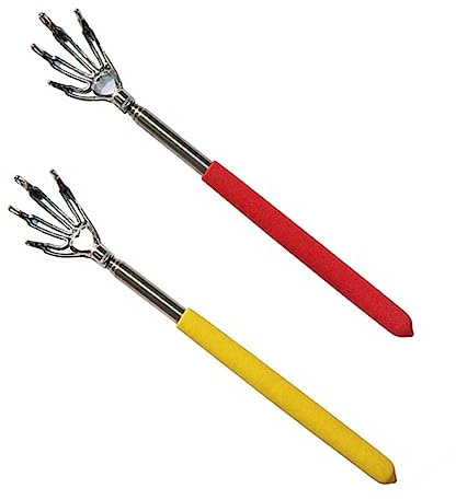 SEWOART 3piezas Rascador De Masaje Para Espalda Extensible De Rascador De Espalda Creativo Con Mango De Goma Para Aliviar La Irritación El Hogar o Viajando