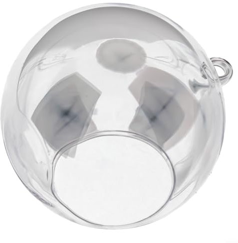 Clear Borosilicate Glass Hanging Ball for Flower Pots and Plant Display (12cm)