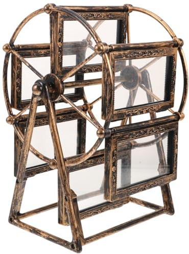 SOIMISS Riesenrad -fotorahmen Ornamente Dekorationen Spinnen Desktop Bewegung Rotierend Schreibtisch Spinner Bilder Riesenrad Ornamente Vintage-fotorahmen Photo Frame Karussell-