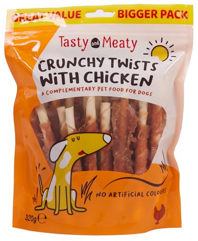 Tasty & Meaty - Crunchy Twists With Chicken 320g x 4