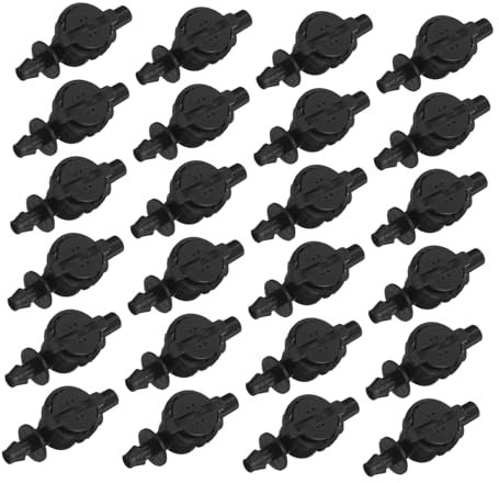 KONTONTY 30Piezas Sistema de Riego Colgante con Dispositivo Antigoteo Válvula de Aspersor y Tubo de para Invernaderos Hidroponía