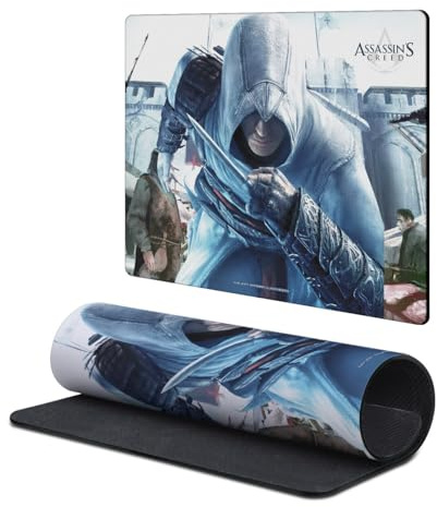 Head Case Designs Offizielle Assassin's Creed Altaïr Versteckte Klinge Schluessel Kunst 9.84 x 11.81 x 0.12 inches (250 x 300 mm) - S Gaming-Schreibtisch PC-Tastatur Mauspad