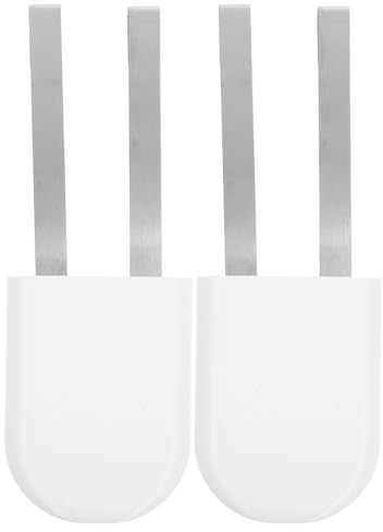 UKCOCO 2pcs Hanging Toilet Tank Cleaning Tablet Holder, Toilet Bowl Cleaner Bracket with Vent Slots, Bathroom Storage Organizer for Standard Tank Cleaning Tablets